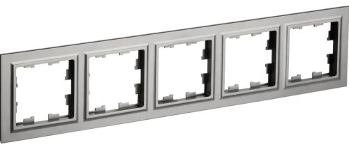 Рамка универсальная IEK Brite РУ-5-БрС 5-м. сталь фото Рамка универсальная IEK Brite РУ-5-БрС 5-м. сталь картинка